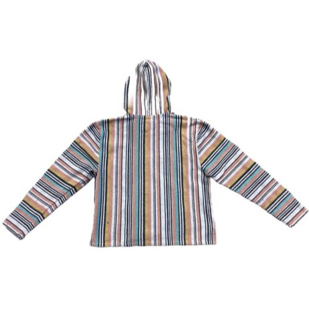 Beach Life By Ladrft Women's Poncho Hoodie Multicolor Baja Size XL Extra Large - Picture 4 of 5